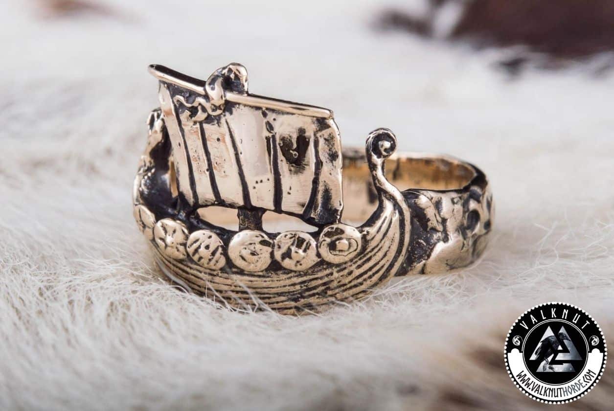 Legendary Viking Longship Ring | Valknut Horde