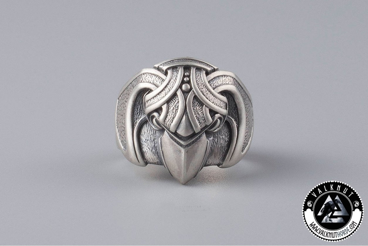 Odin's ravens Bronze Ring, Handmade