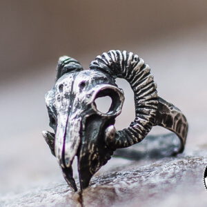 Celtic Horned Ram Ring | Valknut Horde